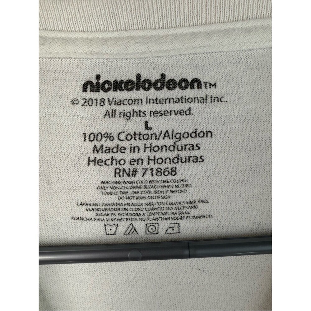 Nickelodeon tshirt Graphic Tee White Speckled Rugrats & Cartoon characters - Picture 6 of 7